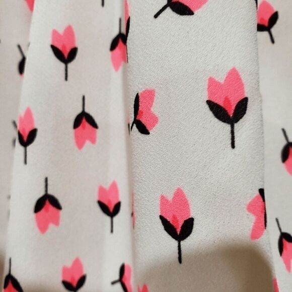 LUSH Dress With Pink Tulips  Size XS - Picture 4 of 8